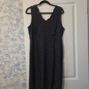 Cleo Black and White Polka Dot Midi Dress